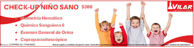 Check-Up Niño Sano $300