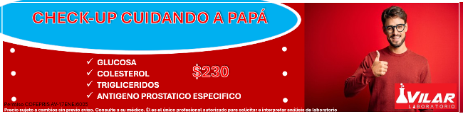 Check-Up Cuidando a Papá $230